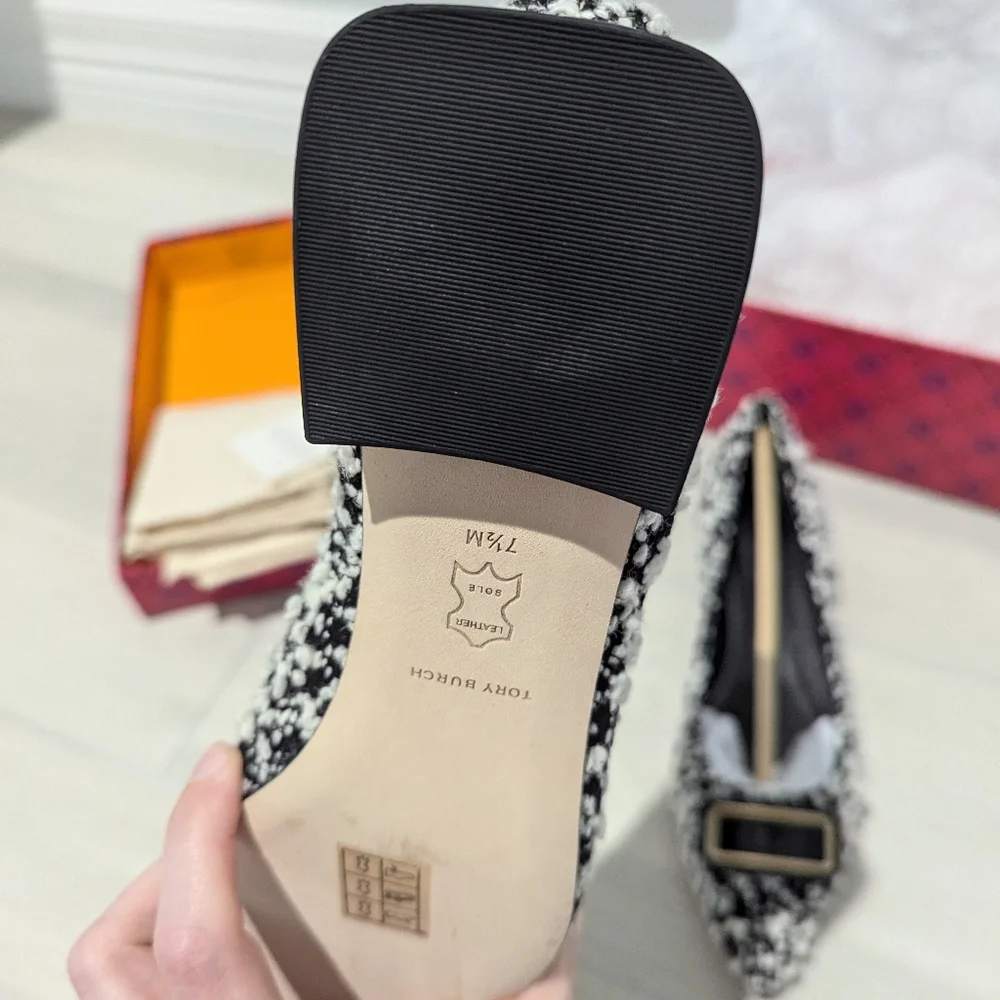 Tory Burch Georgia Pointed Toe Flat - Picture 4 of 13